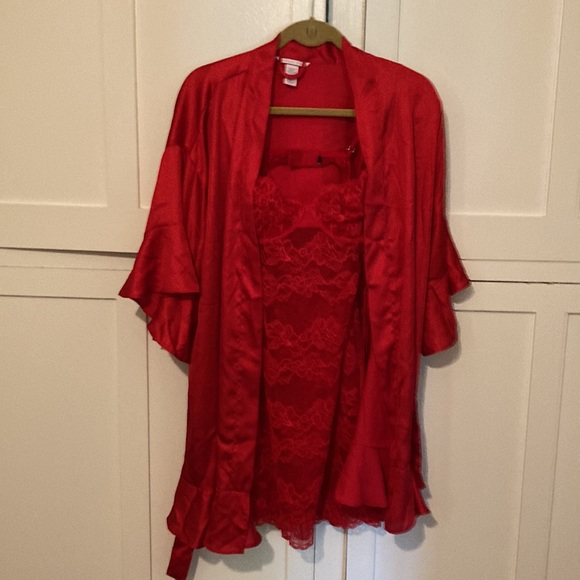 Victoria Secret red size 2 with additional red robe. - Picture 6 of 9